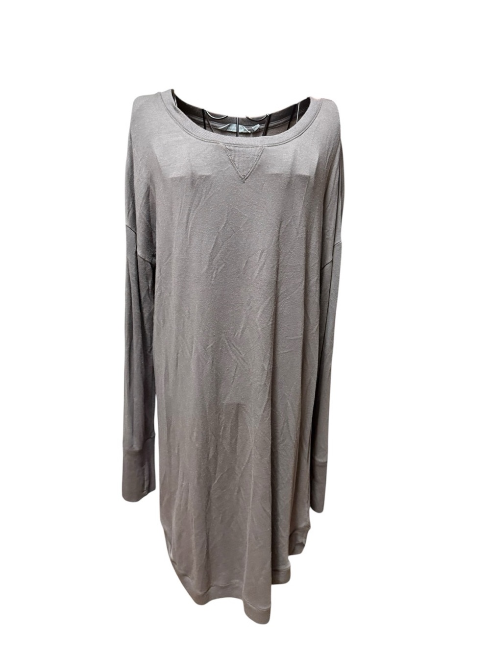 Athleta Soft Gray Modal Blend Sweatshirt Dress Large